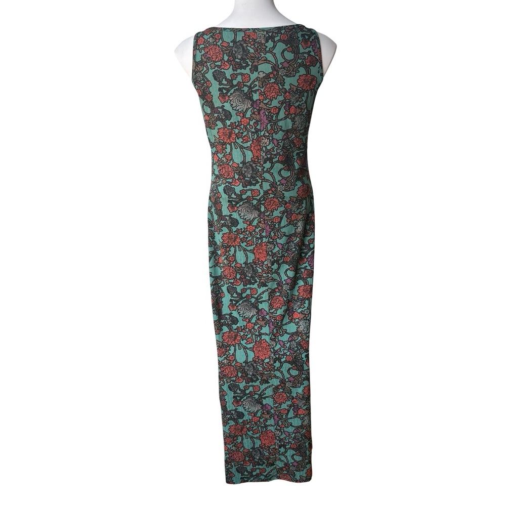 Peruvian Connection Art Nouveau Pima Cotton Tank Maxi Dress, Sz S - Picture 5 of 13
